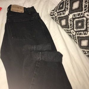 vintage black mom jeans